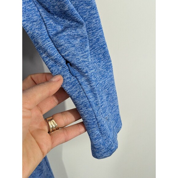 SCOTTeVEST Blue Faux Wrap Long Sleeve Daphne Dress Medium Zip Pockets - Picture 7 of 10